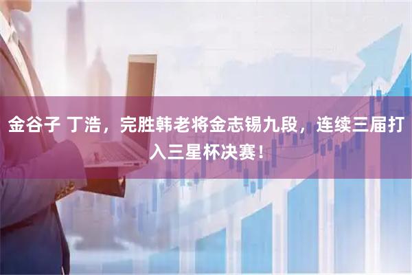 金谷子 丁浩，完胜韩老将金志锡九段，连续三届打入三星杯决赛！