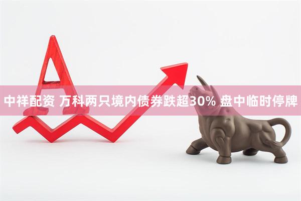 中祥配资 万科两只境内债券跌超30% 盘中临时停牌